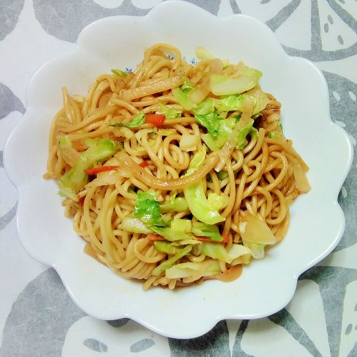 ヘルシーな大根焼きそば
